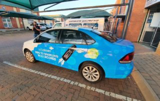 Vehicle branding half wrap pretoria 09