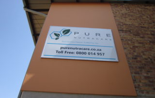 chromadek sign with vinyl and frame pretoria 17