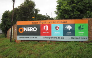 chromadek sign with vinyl and frame pretoria 25